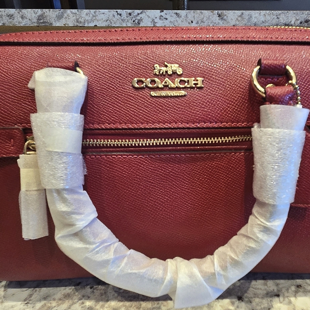 Beautiful Red Coach Handbag
